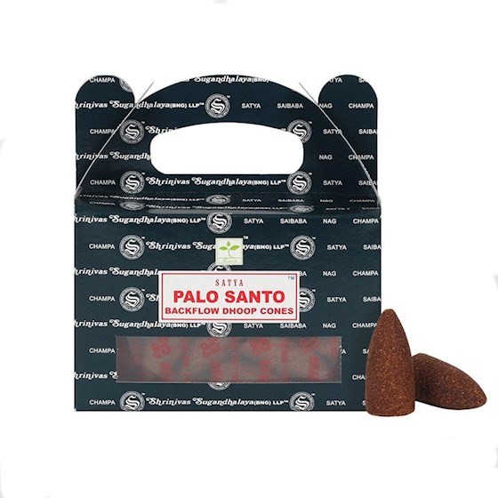 Satya Kadzidełka SATYA Palo Santo stożki back flow - 24 szt. 8904245403058