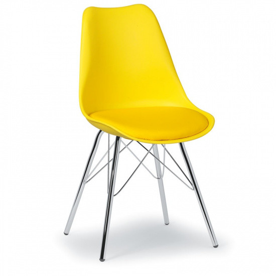 B2B Partner Krzesło konferencyjne CHRISTINE, żółte PC-072P yellow