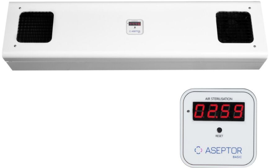 Ultra-viol Sp.j ASB-255WC przepływowa lampa UV-C Aseptor Basic ścienna z licznikiem ASB 255 W C