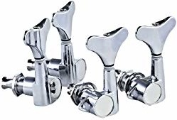 Ortega Guitars Ortega zestaw do gitary akustycznej/elektrycznej, zestaw do gitary basowej, Die-Cast, 2+2 - chrom (OTMEB22-CR) OTMEB22-CR