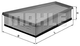 Mahle knecht LX 731 filtr powietrza LX 731