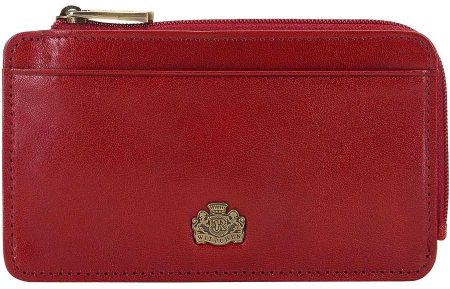 Wittchen Etui na karty skórzane z herebm z zapięciem 10-2-290-3L