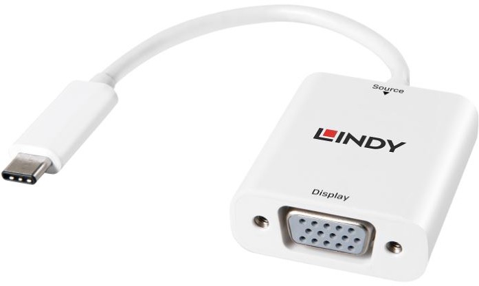 Lindy 43242 Przejściówka adapter konwerter) USB 3.1 na VGA LY-43242