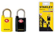 Stanley Zestaw 2 kłódek S742-064 TRAVELMAX otwieranych jednym kluczem ŻÓŁTA/CZARNA 20 MM ST61