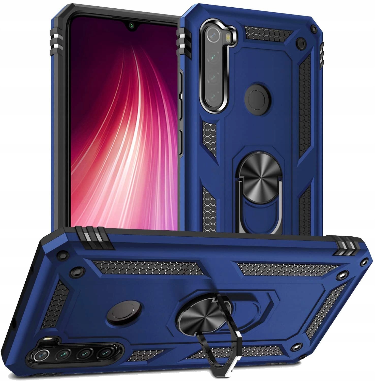 Etui Pancerne Ring Do Xiaomi Redmi Note 8T + Szkło