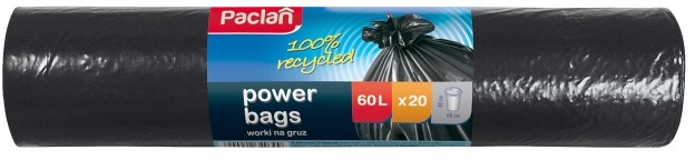 Paclan Worki na odpady 60l Power bags (20 sztuk)