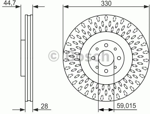 BOSCH Tarcza hamulcowa 0 986 479 648