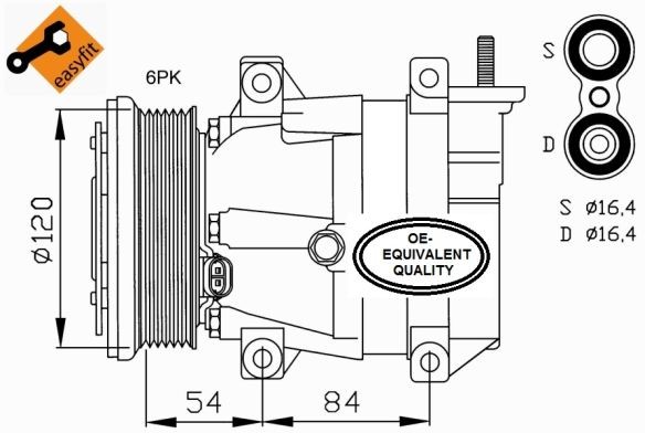 NRF Kompresor, klimatyzacja NRF 32220