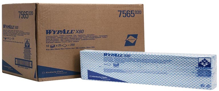 Kimberly-Clark Czyściwo w odcinkach Kimberly Clark Wypall X80 celuloza niebieskie 7565