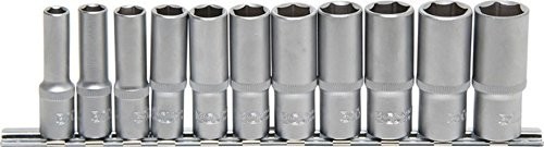 BGS nakładka na klucz nasadowy, głęboka, 8  19 MM, 10 MM, 3/8 cala, 11-częściowy, 2222