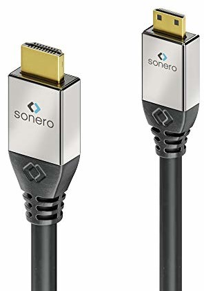 Sonero sonero Premium High Speed Mini HDMI kabel Ethernet, 2,00 m, UltraHD / 4K / 60Hz, 18 Gbps, czarny S-HC200-020
