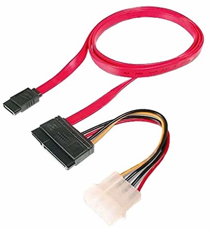 PremiumCord Kabel  dane SATA + moc 0,5 m