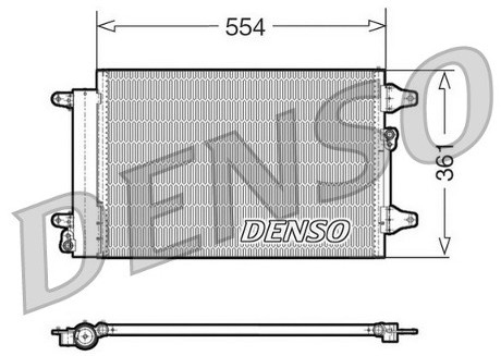 DENSO Skraplacz, klimatyzacja DCN32015