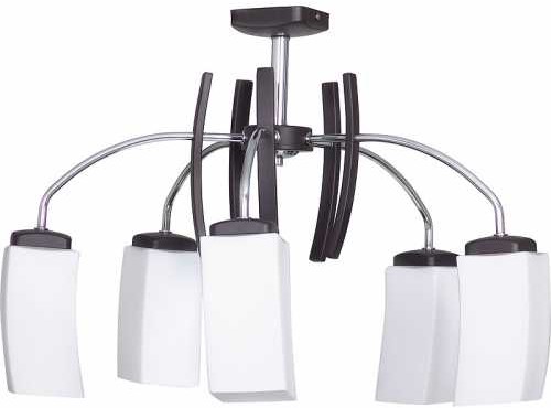 Luminex Plafon lampa sufitowa Ares 5x60W E14 biały/wenge 4192