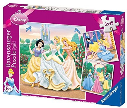 Ravensburger 09411 księżniczki marzenia, 3 X 49 części puzzle