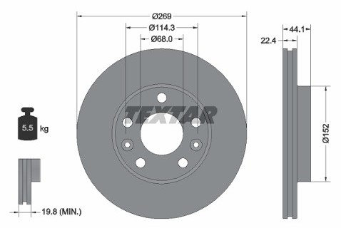 TEXTAR (TMD Friction Services GmbH) (TMD Friction Services GmbH) 92272603 92272603
