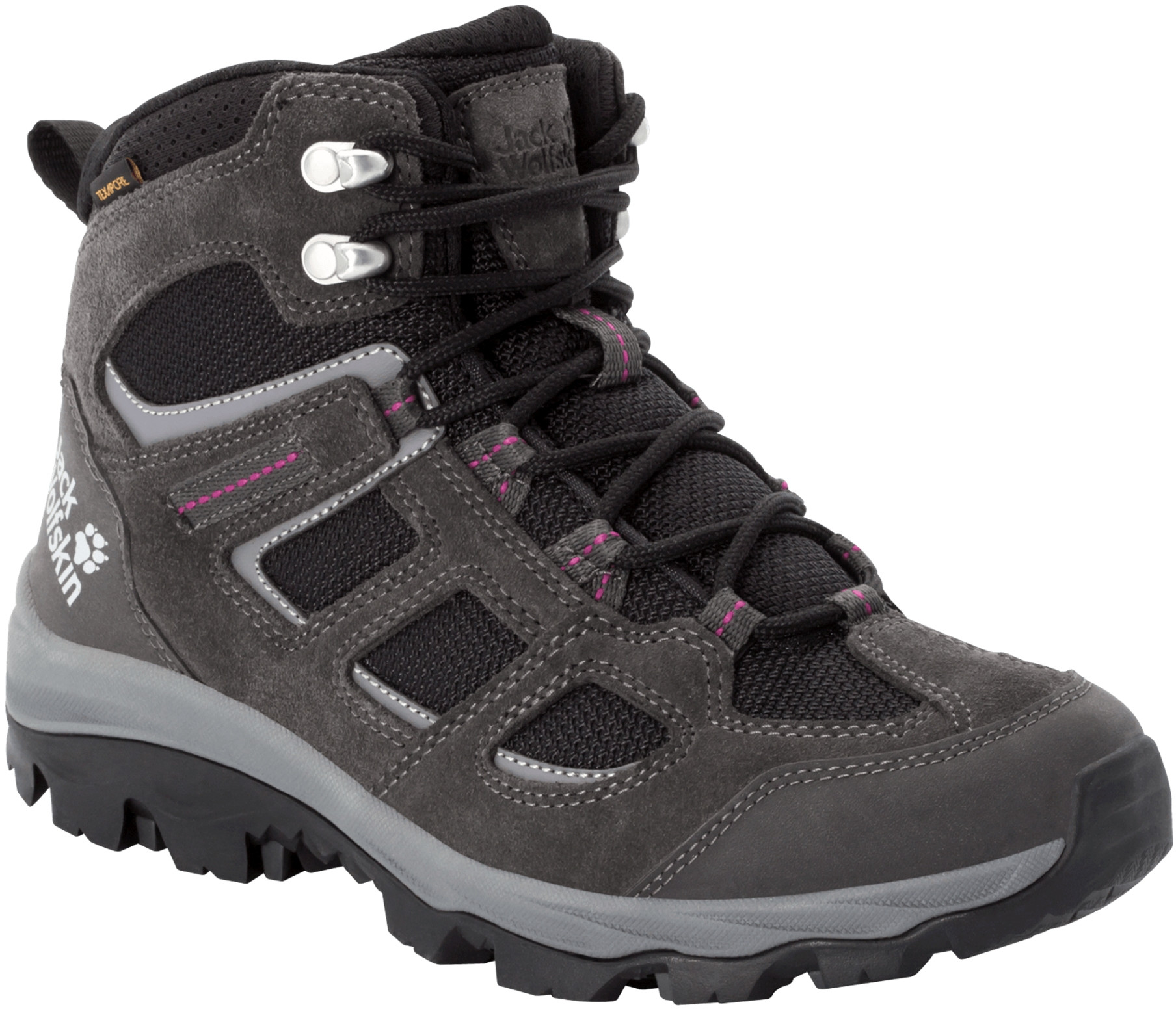 Jack Wolfskin Buty turystyczne VOJO 3 TEXAPORE MID W dark steel / purple