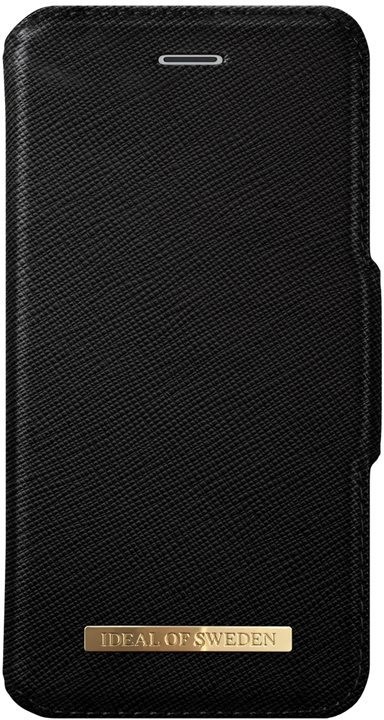 IDEAL FASHION WALLET ETUI Z KLAPKĄ IPHONE 8 PLUS / 7 PLUS / 6S PLUS / 6 PLUS (CZARNY) IDFW-I7P-01