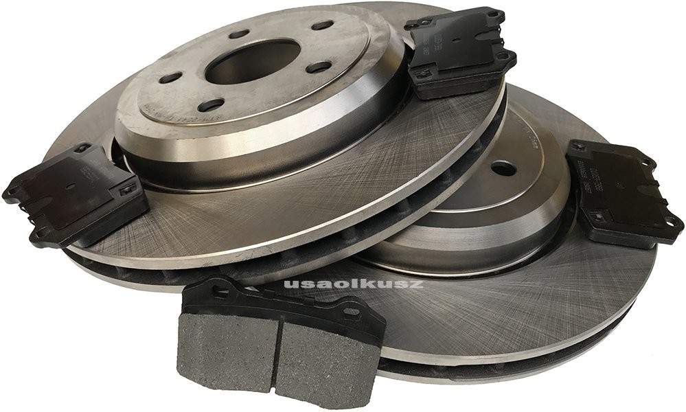 Tarcze klocki hamulcowe tylne Jeep Grand Cherokee SRT 6,4 V8 2012 2541+IMD1053