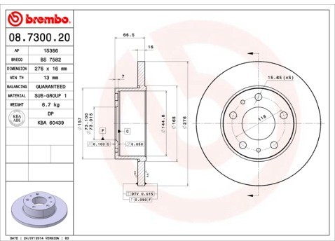 BREMBO 08.7300.20