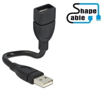 Delock Kabel USB - USB 0.15 m profilowany 83497
