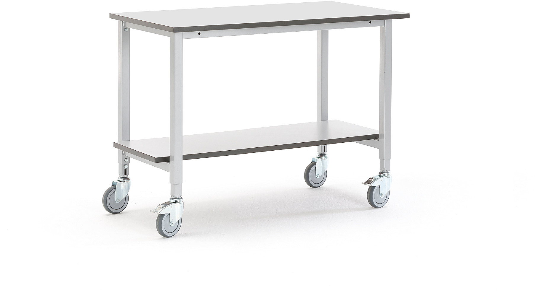 AJ Mobilny stół roboczy 1200x600mm z dodatkowną półką szary 2740711