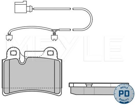 Wulf Gaertner Autoparts Zestaw klocków hamulcowych, hamulce tarczowe Wulf Gaertner Autoparts 025 240 9717/PD