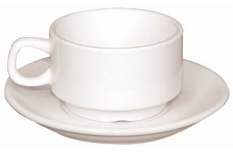 Olympia NextDay Cufflinks cateringu cb471  KBJ układania, filiżanki do espresso, 85 ML, 3 oz (12 sztuk) CB471