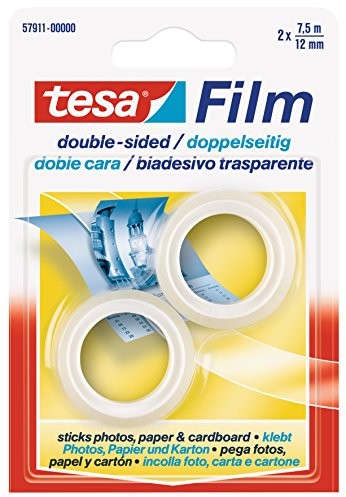 TESA 57911 00000 00 łączność Wi taśmy klejącej, 2 rolki 57911-00000-00