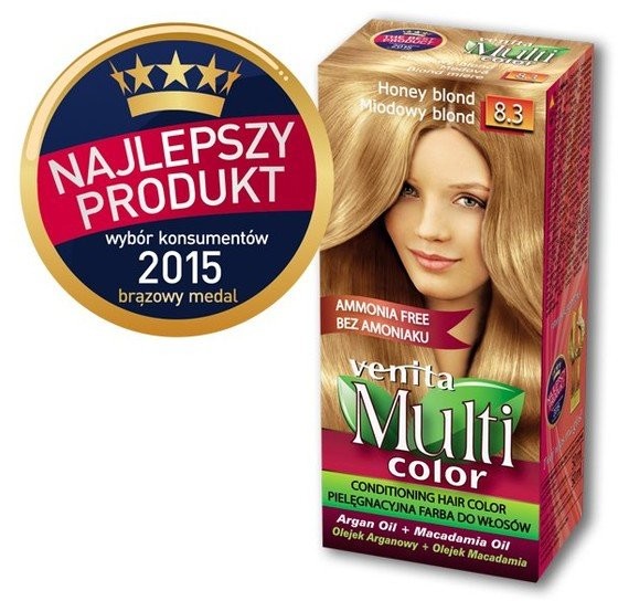 Venita Multi Color, farba do włosów, 8.3 Miodowy Blond