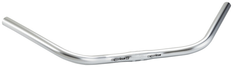 HUMPERT Ergotec Stuttgart Kierownica rowerowa, silver aluminiowe srebrne-anodowane 2020 Kierownice trekkingowe i miejskie 27.115-2