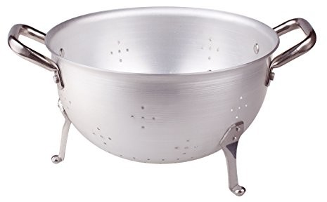 Pentole Agnelli pentole agnelli pcmx01522 sitko do makaronu A 3 Nóżki aluminiowe z 2 uchwytami ze stali nierdzewnej, 22 cm PCMX01522