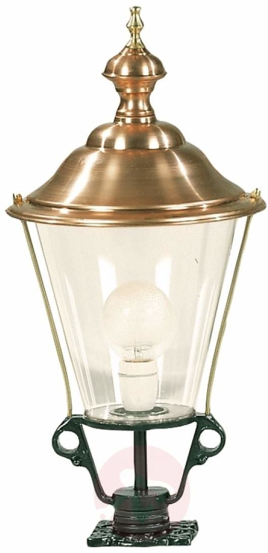K. S. Verlichting B. V. Lampa na cokół K3b z miedzianą pokrywą, zielona