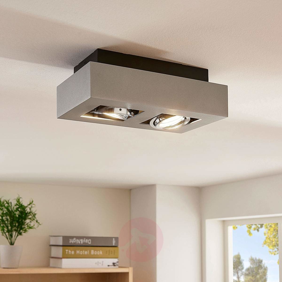 Lindby Nowoczesny spot biały 2-źródła światła GU10 - Vince