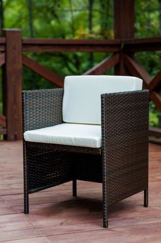 Bello Giardino Fotel ogrodowy z brązowego technorattanu CRISTALLO KR.010.007