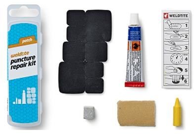WELDTITE Łatki do dętek zestaw CYCLE PUNCTURE POPULAR 8x łatki pudełko 25szt 5013863110125