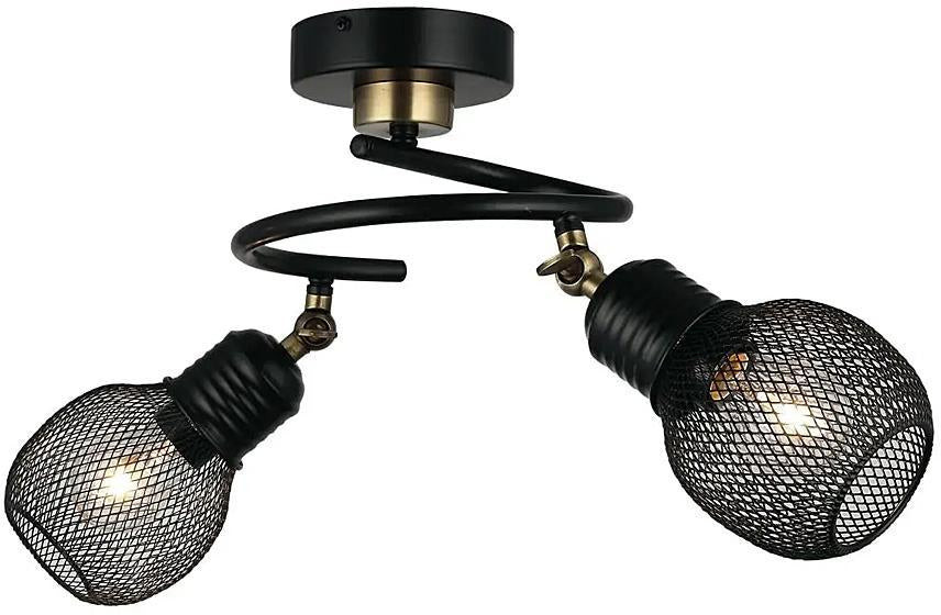 Lucea Nowoczesna lampa - plafoniera, druciane reflektorki 2xE27, Lucea 1442-73-02 PENDE 1442-73-02 PENDE