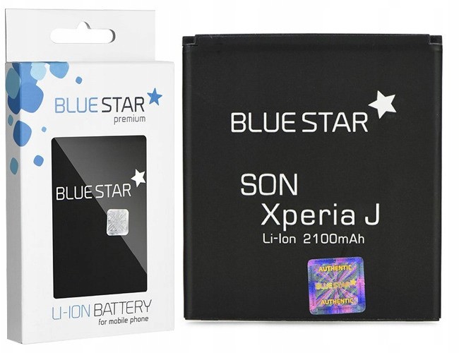 Blue Star Bateria Do Sony Xperia J ST26i 2100 Mah