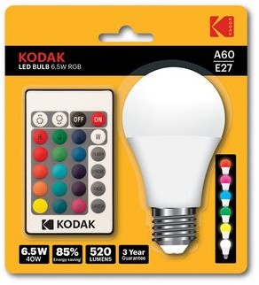 Kodak Żarówka KODAK LED Bulb 6.5W RGB 30418394