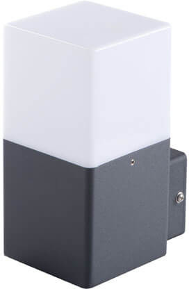 Kanlux ospel Oprawa ogrodowa VADRA 16L-UP E27/LED/CFL 230V IP-44 Antracyt 29010