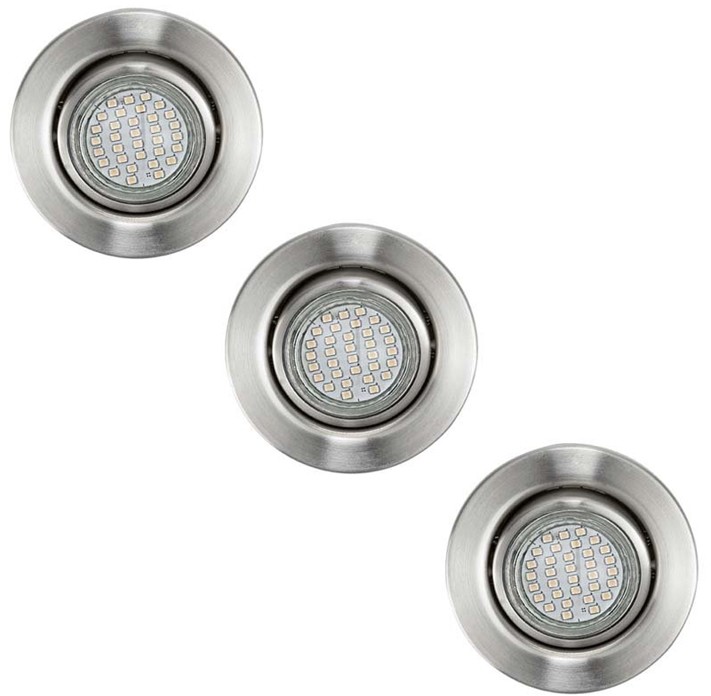 Eglo 13555 - SET 3x Oprawa wpuszczana LED 3xGU10/3W/230V