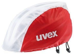 UVEX Pokrowiec na kask rowerowy rain cap biaŁy|czerwony POKROWIEC NA KASK S/M RED WHITE