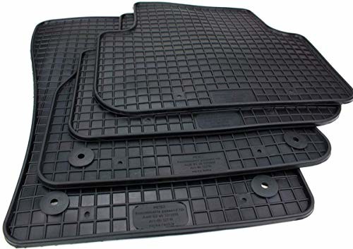 Petex Dywaniki gumowe pasujące do Q3 od 12/2018 czarne 4-częściowe 12710