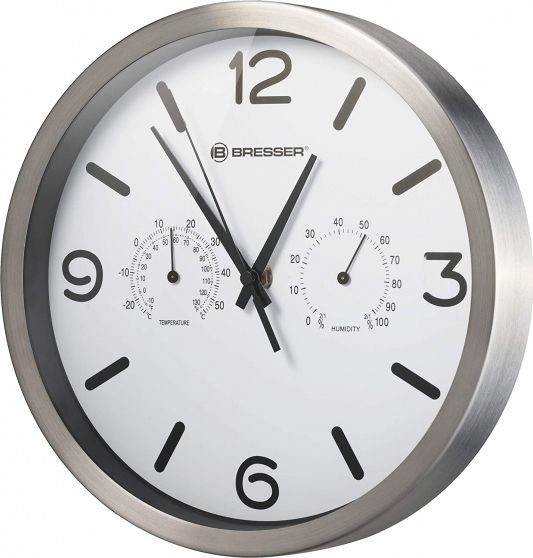 NoName zegar ścienny MyTime 25 cm aluminium biały twm_421676