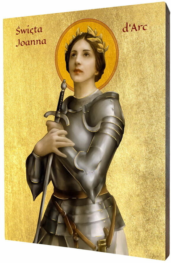 Art christiana Ikona religijna święta Joanna d''Arc - Dziewica Orleańska ACHI187
