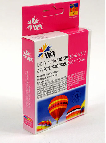 Wox Tusz Magenta BROTHER LC980M/LC985M/LC1100M zamiennik LC-980M LC-985M LC-1100M B980/985MN