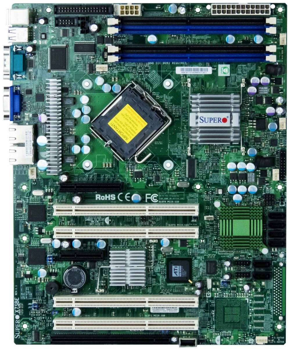 Supermicro X7SBE s.775 DDR2 PCIe Pci-x