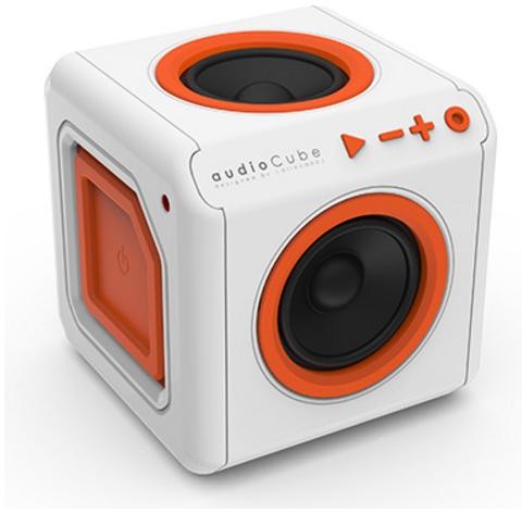 PowerCube audioCube biało-pomarańczowy