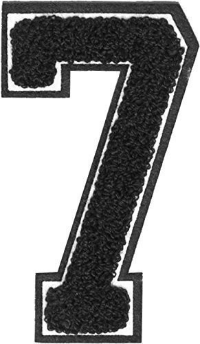 Urban Classics haftów cyfry UC Number 7, czarna, One Size, uc007  00260  0050 UC007-00260-0050_Schwarz_One size
