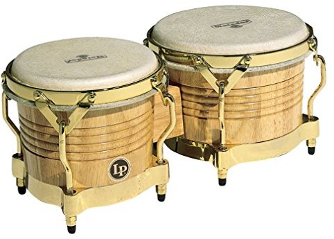 LP Latin Percussion Matador Wood bongo Natural złota Hardware M201 AW LP811002